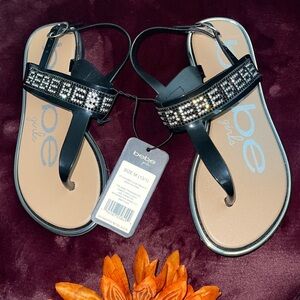 NWT girl’s Bebe sandals 13/1